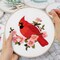 Louise Maelys Cardinal Embroidery Kits for Beginners with Bird Flower Pattern,Adults Starter Cross Stitch Kit DIY Needlepoint